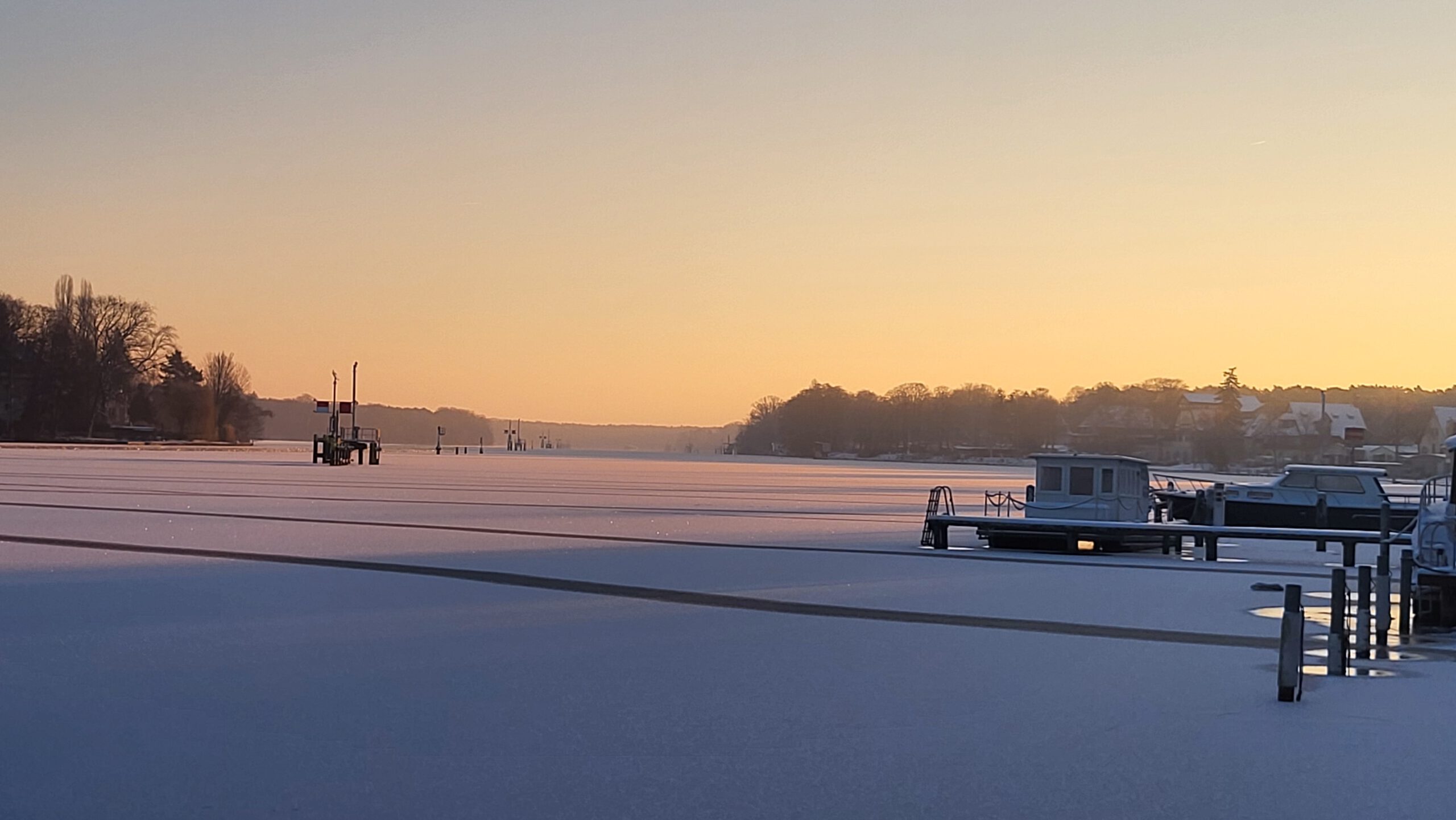Winter an der Regattastrecke